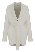 Off White Shawl Neck Sweater 1