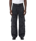 Black Relaxed Cargo Jeans 1