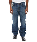 Blue Relaxed Mid Rise Jeans 1