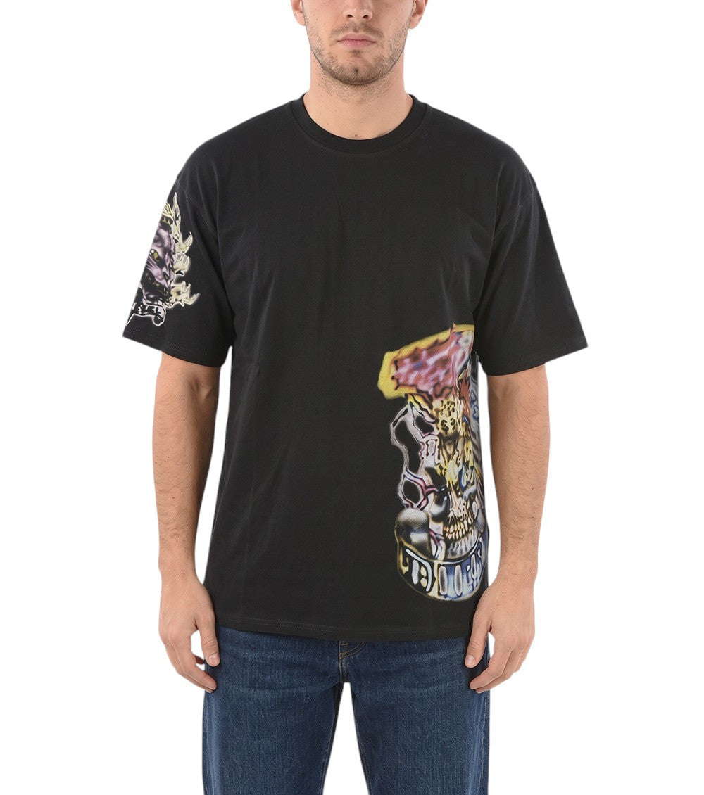 Black Graphic Print T-Shirt 1
