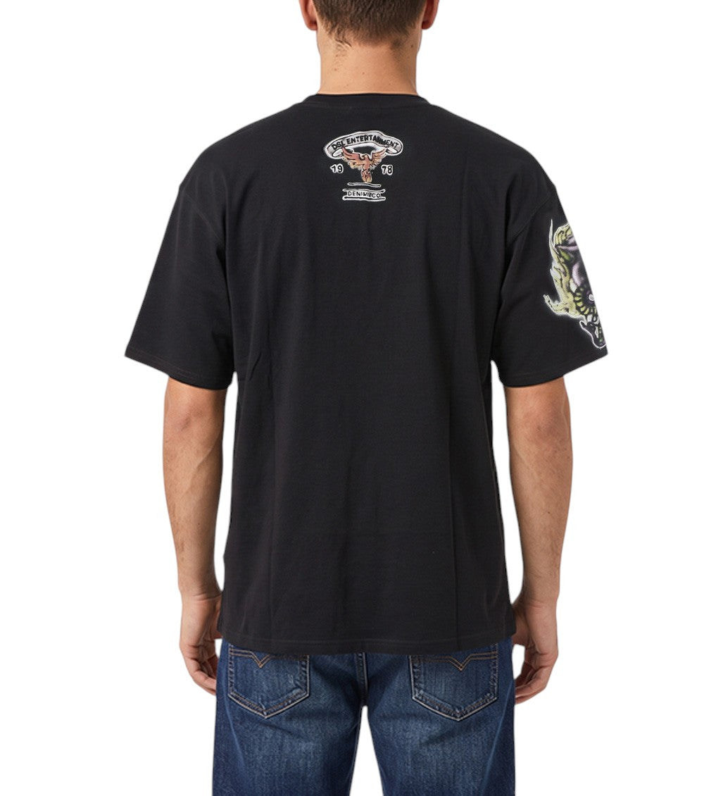 Black Graphic Print T-Shirt 2