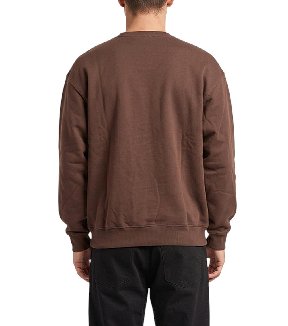 Brown Crew Neck Sweatshirt 2