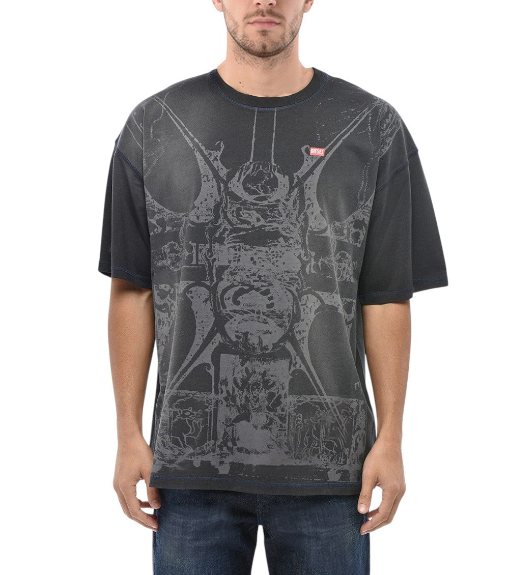 Dark Grey Printed T-Shirt 1