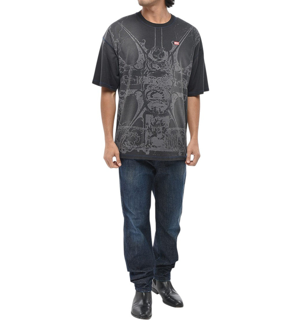 Dark Grey Printed T-Shirt 4