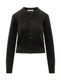 Black Crew Neck Cardigan 1