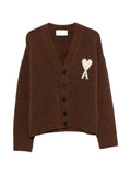 Brown V Neck Cardigan 1