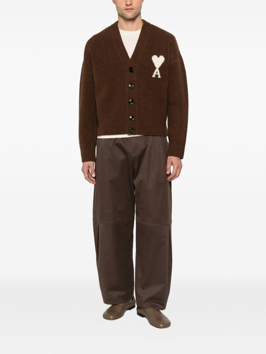 Brown V Neck Cardigan 3