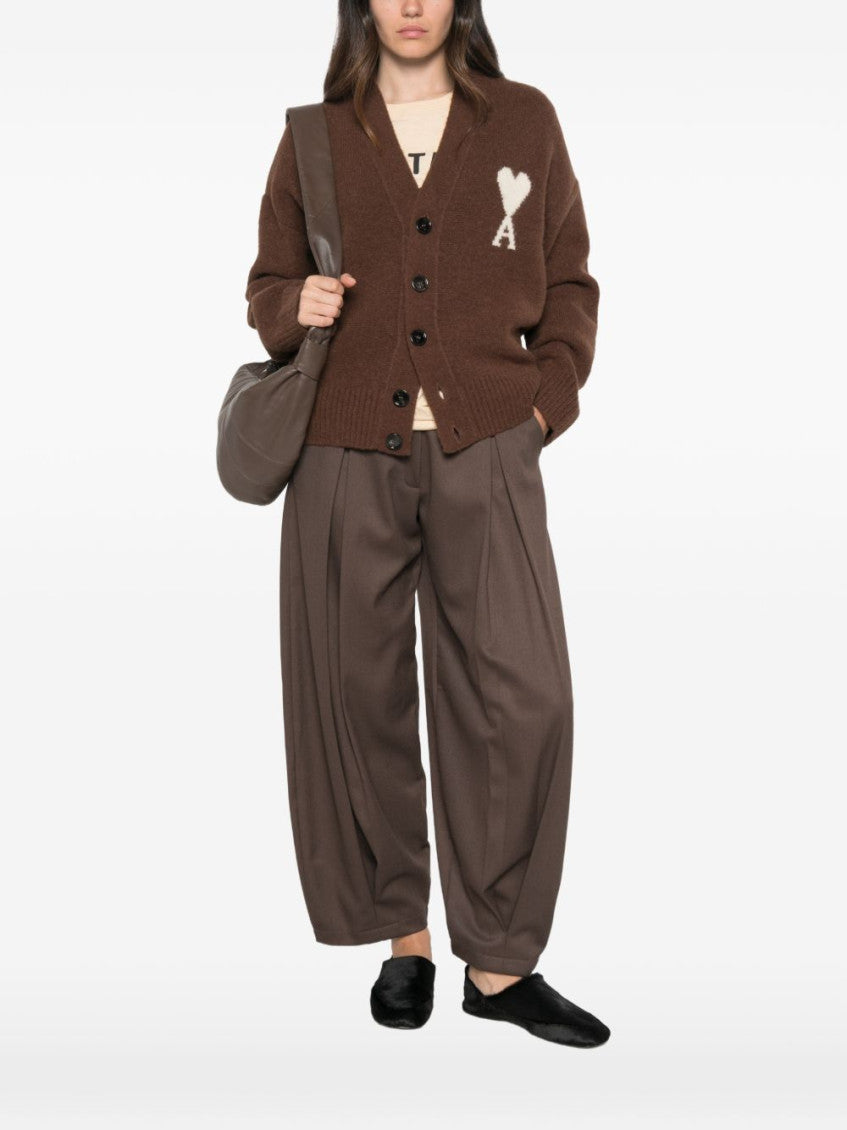 Brown V Neck Cardigan 4