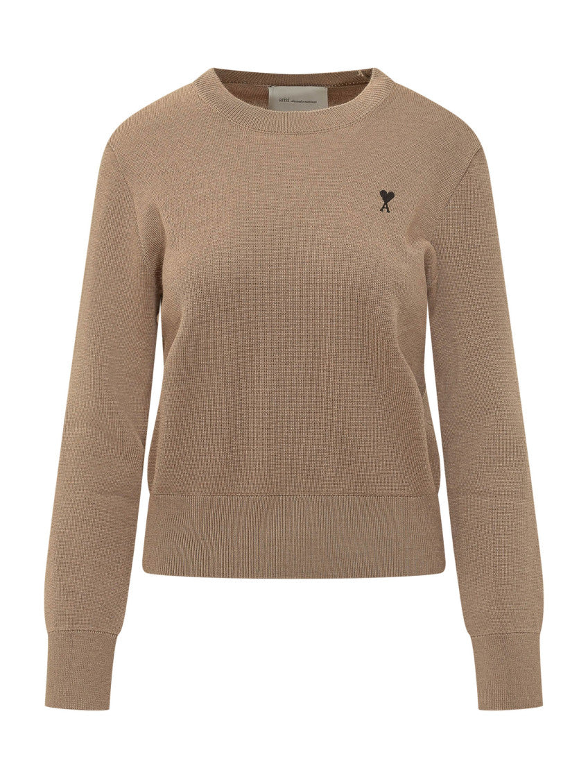Brown Round Neck Sweater 1