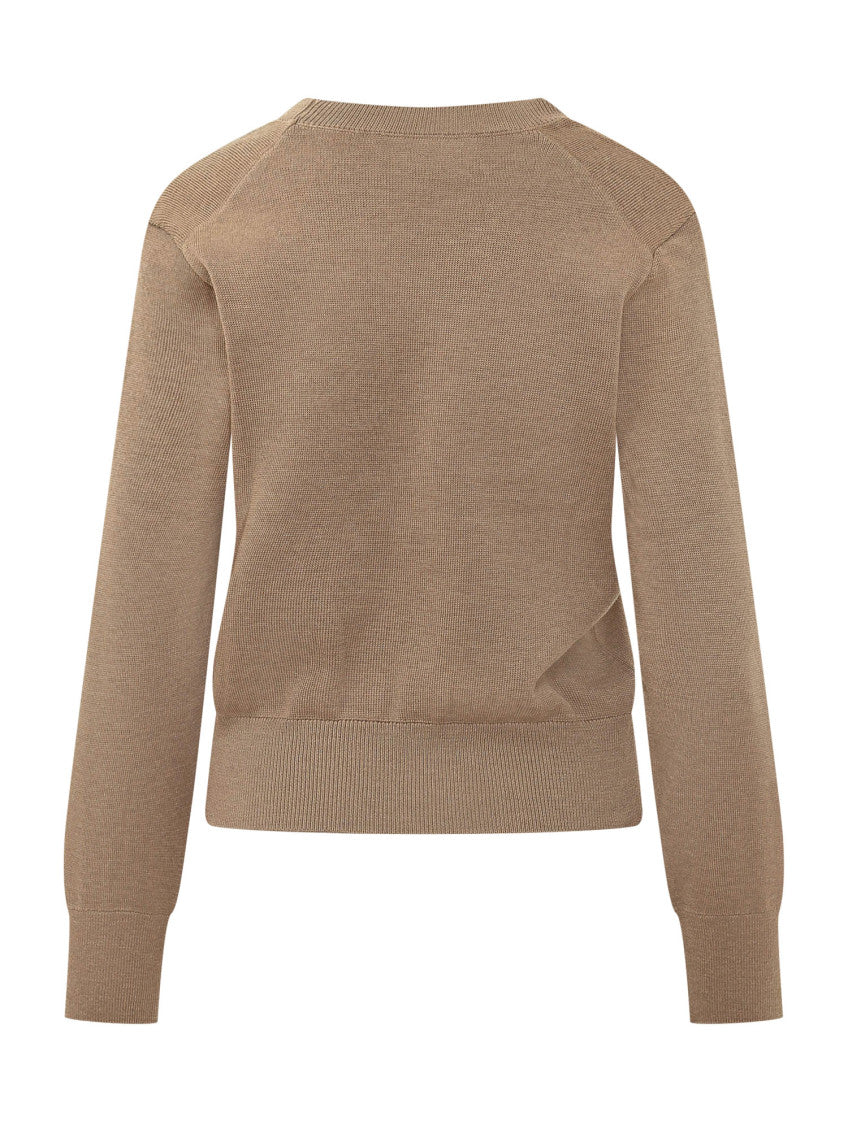 Brown Round Neck Sweater 2