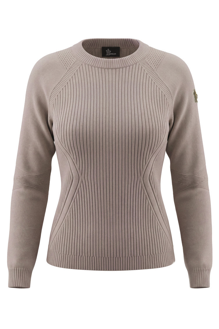 Beige Crew Neck Sweater 1