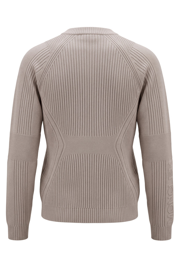 Beige Crew Neck Sweater 2