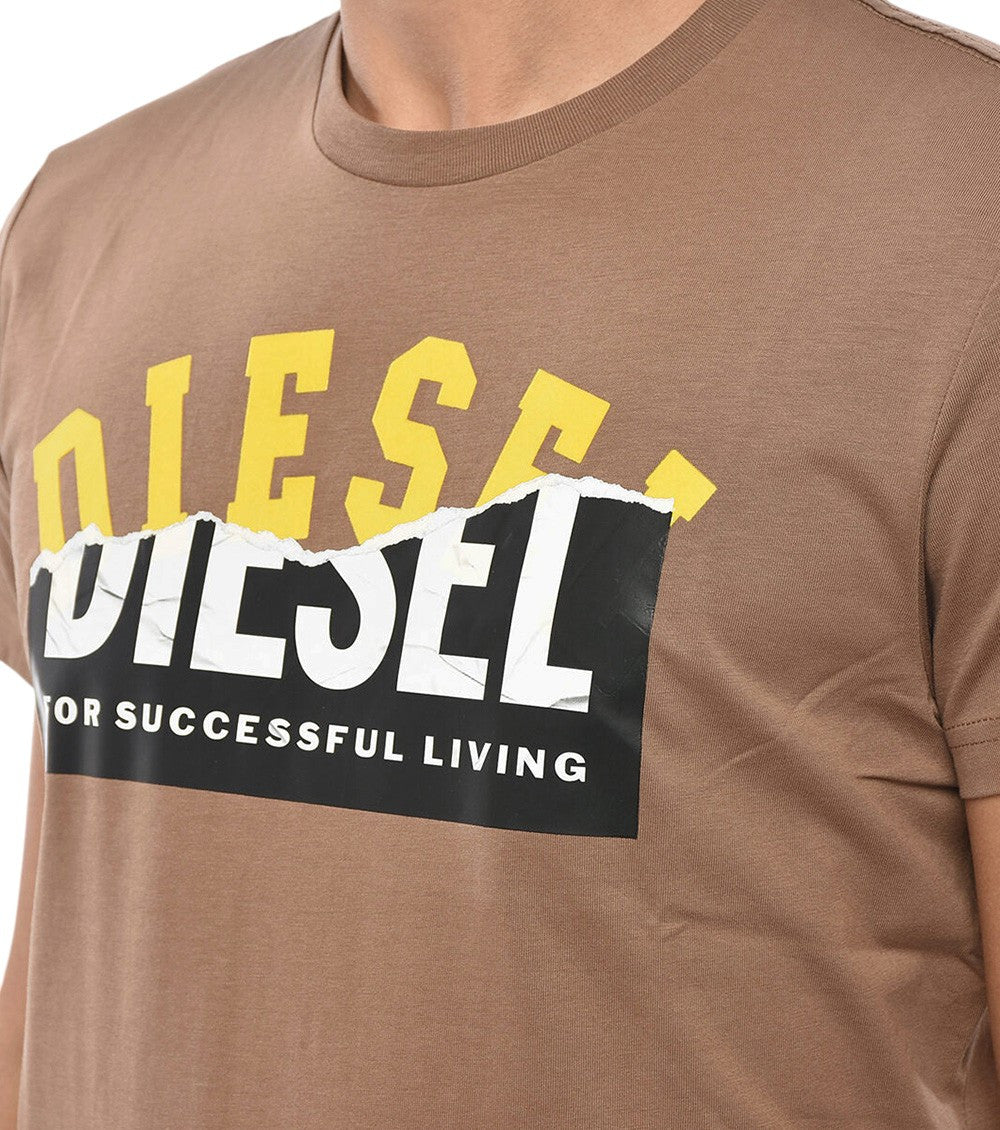 Brown Graphic Logo T-Shirt 4