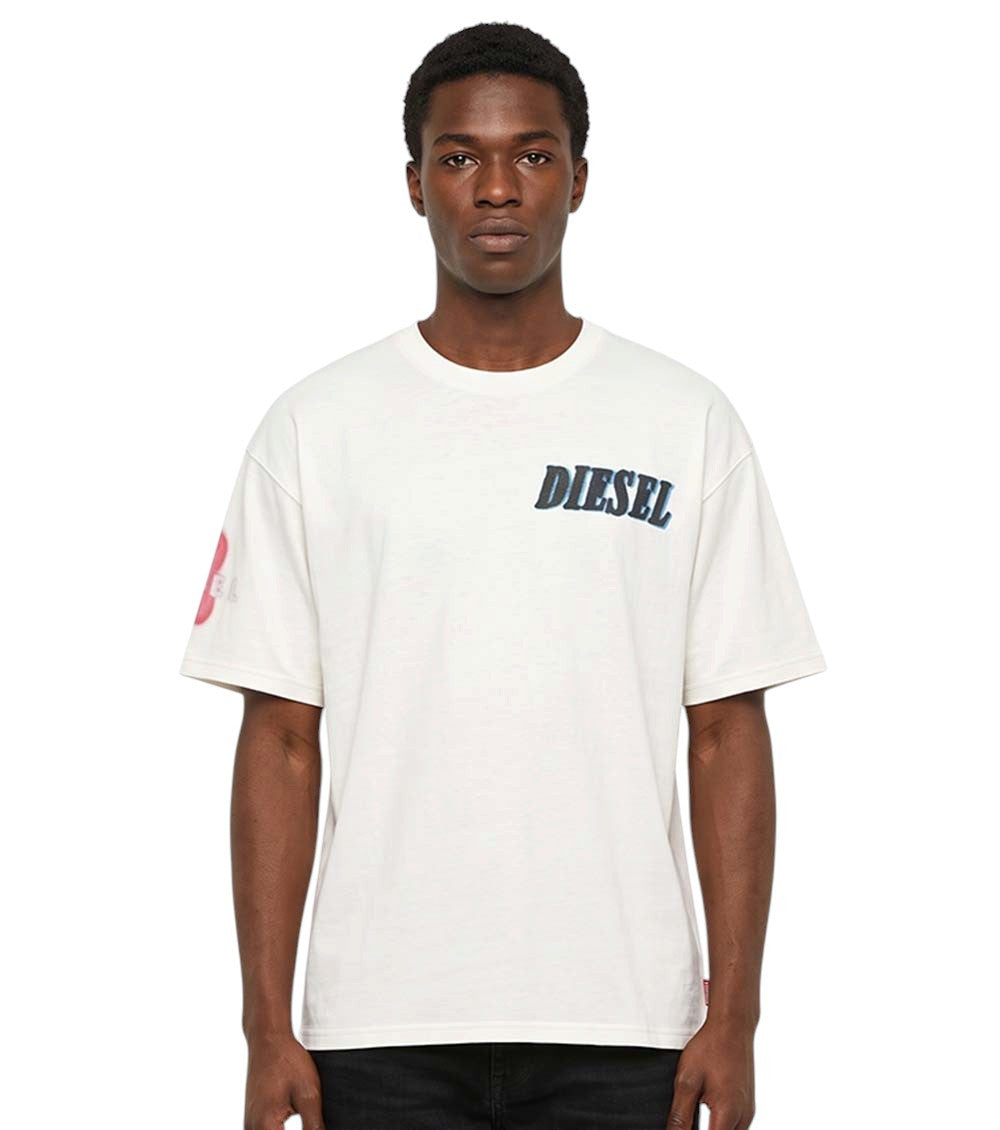 White Graphic Logo T-Shirt 1