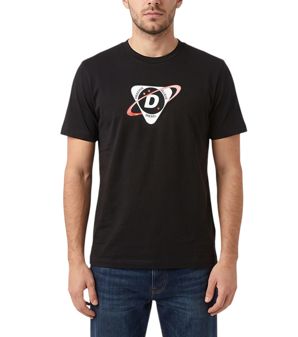 Black Graphic Logo T-Shirt 1