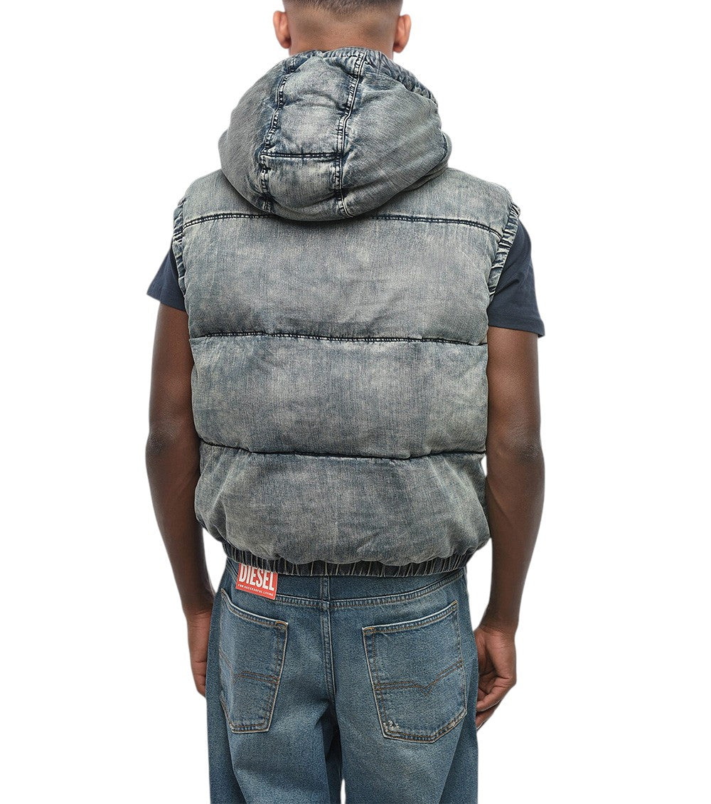 Blue Padded Hood Jacket 2