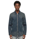 Blue Zip Up Overshirt 1