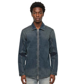 Blue Zip Up Overshirt 1