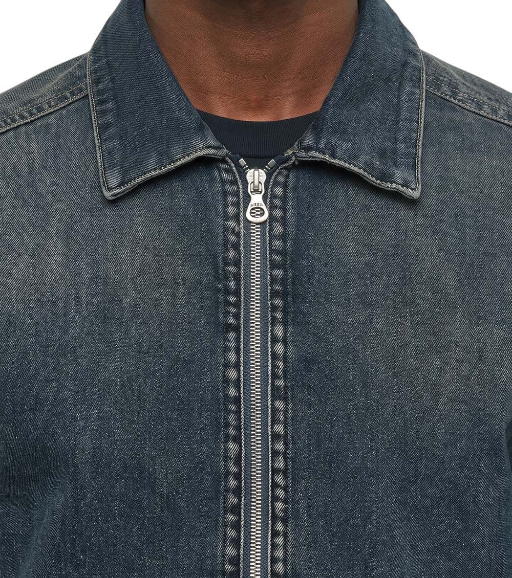 Blue Zip Up Overshirt 4