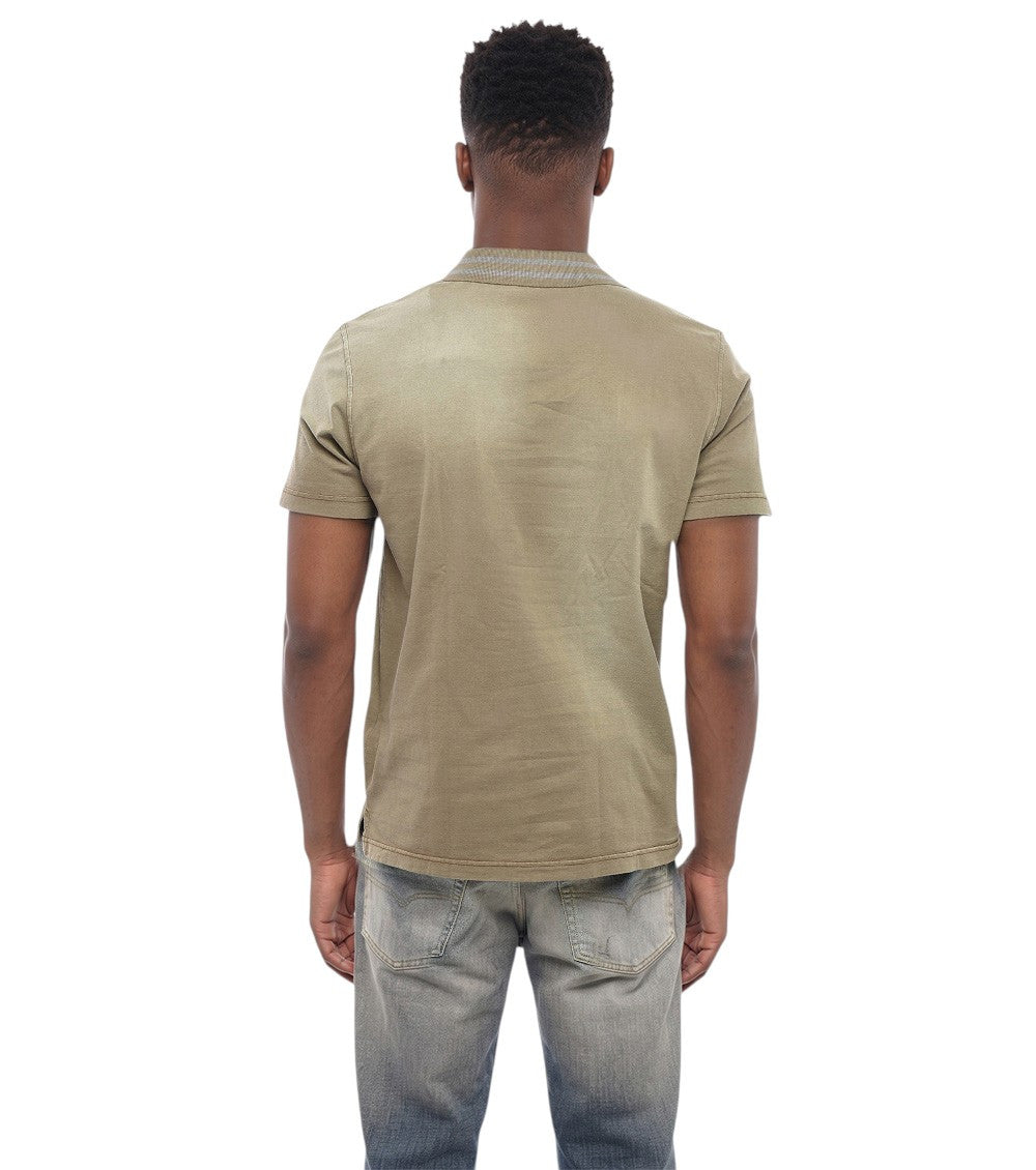 Khaki Shirt Collar Polo 2