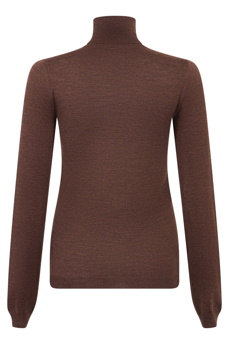 Brown Turtle Neck Sweater 2