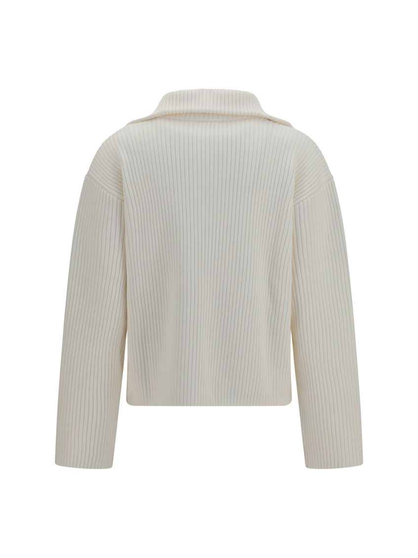 White Knitted Sweater 2
