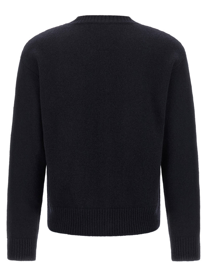 Black Round Neck Cardigan 2