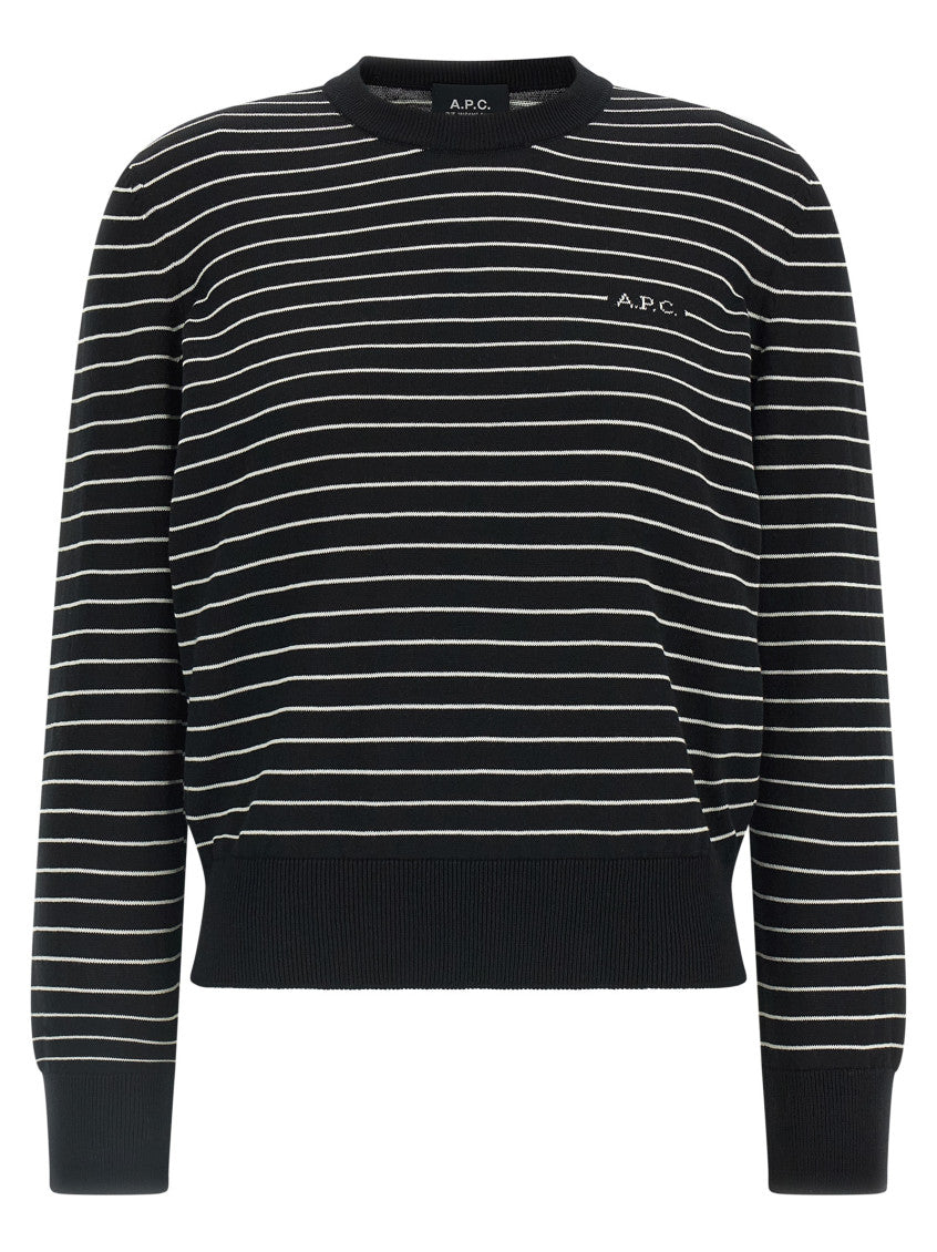 BlackWhite Crew Neck Sweater 1