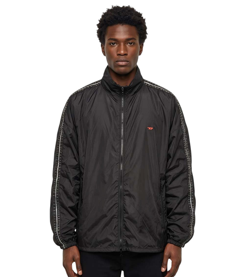 Black Mock Collar Jacket 1