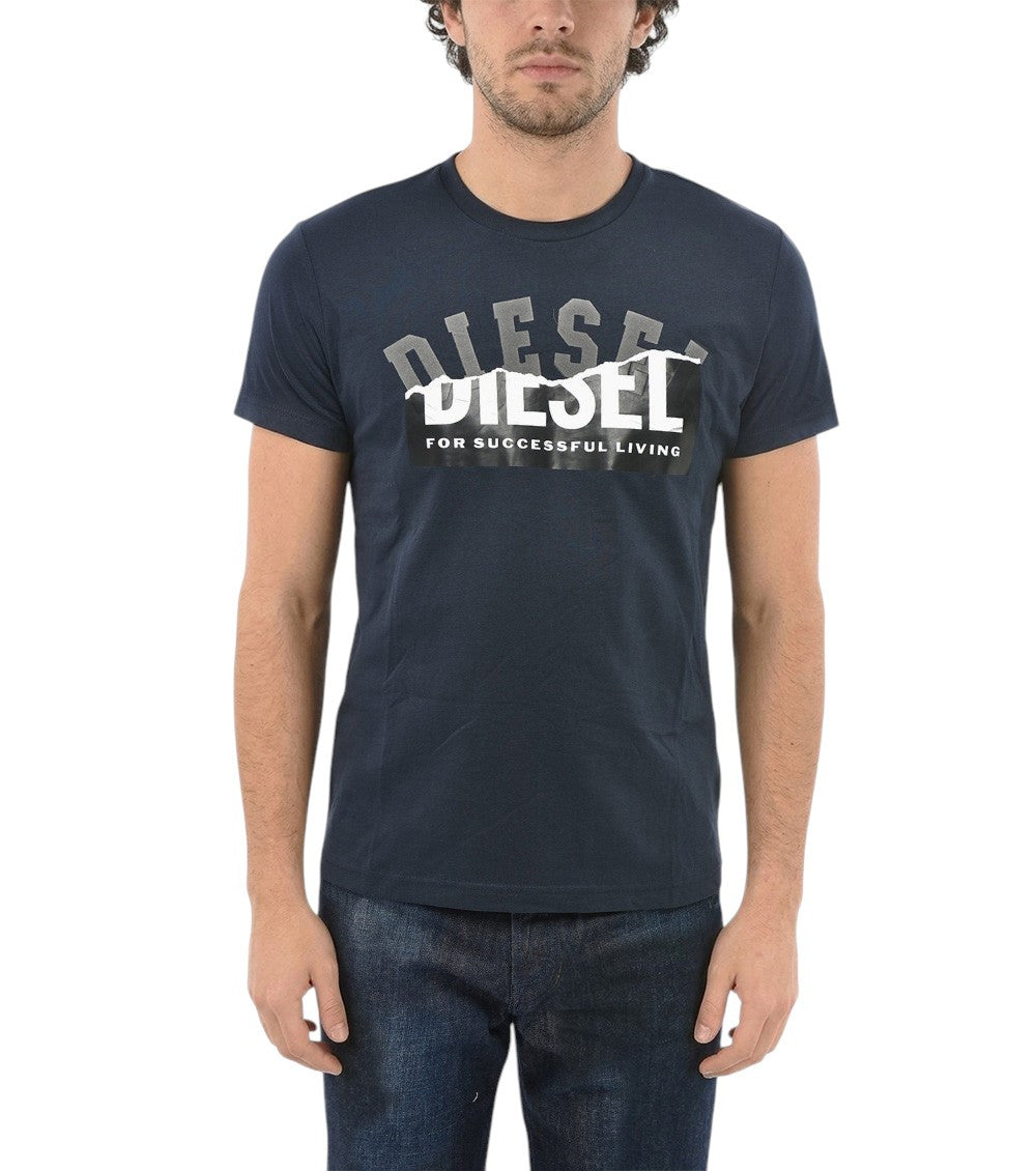 Blue Graphic Logo T-Shirt 1