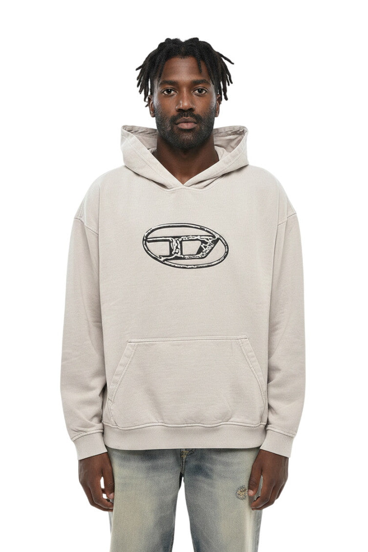 Light Grey Relaxed Hoodie 1