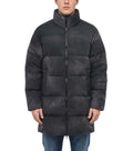Black Quilted Parka Jacket 1
