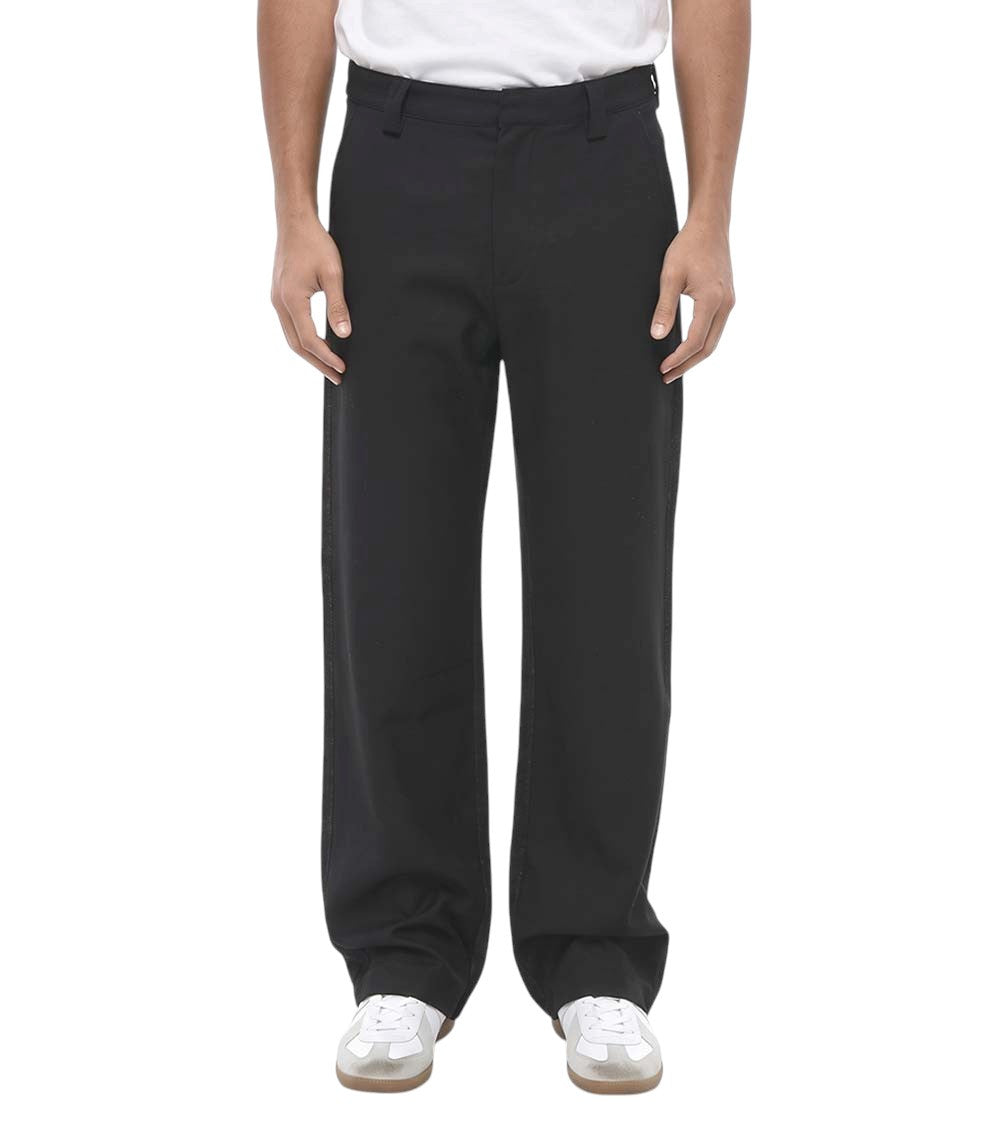 Black Flat Front Trousers 1