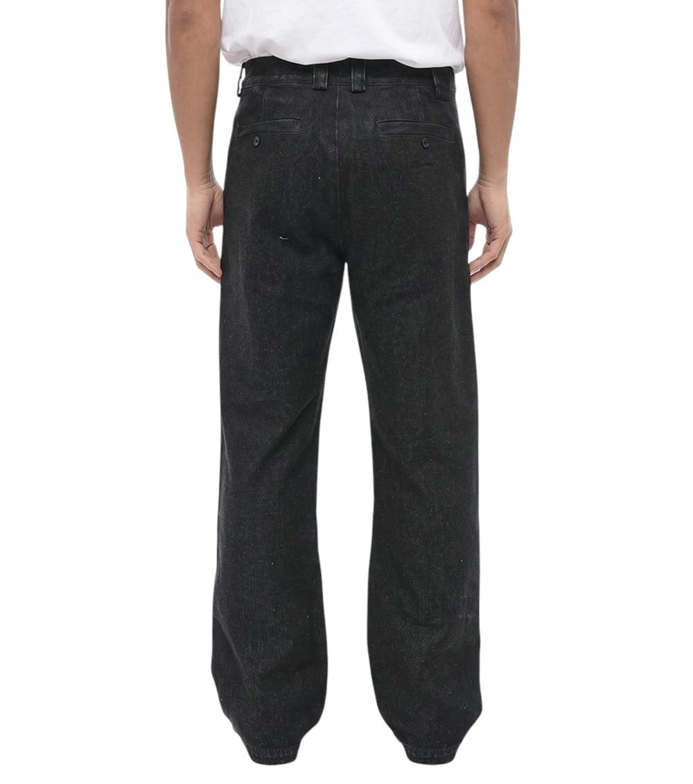 Black Flat Front Trousers 2