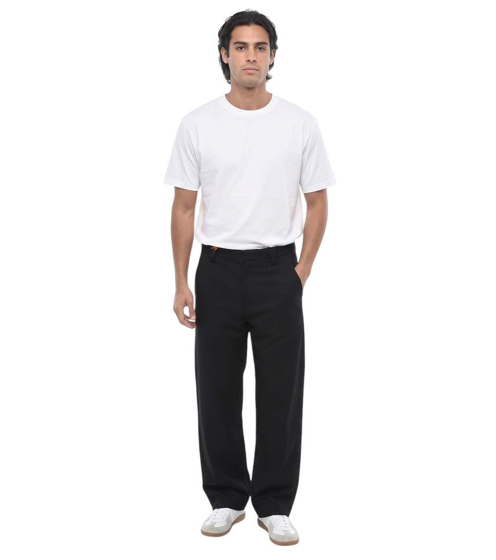 Black Flat Front Trousers 4
