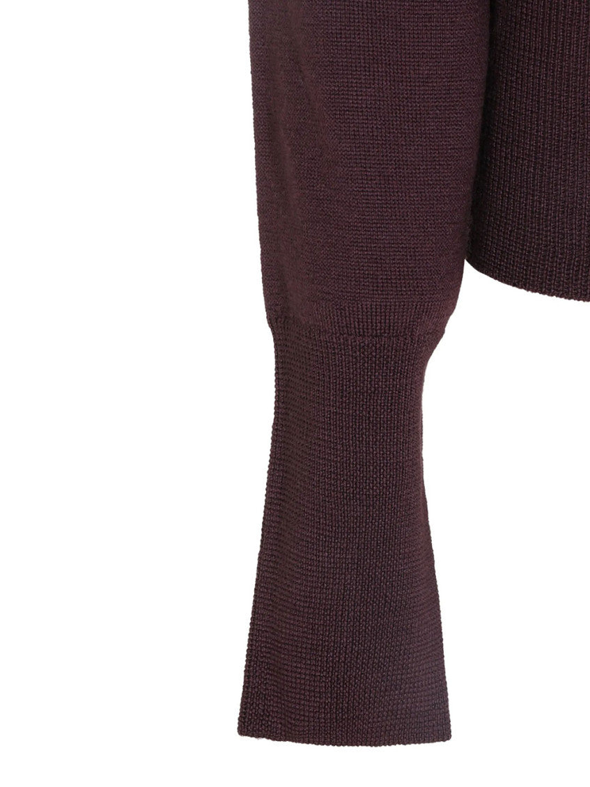 Brown Crew Neck Cardigan 3