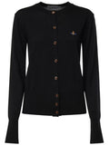 Black Crew Neck Cardigan 1