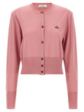 Pink Round Neck Cardigan 1
