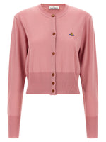 Pink Round Neck Cardigan 1