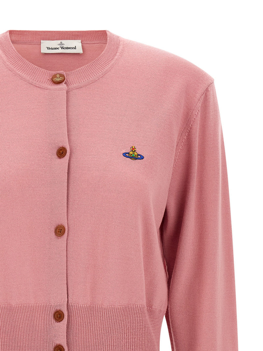 Pink Round Neck Cardigan 3