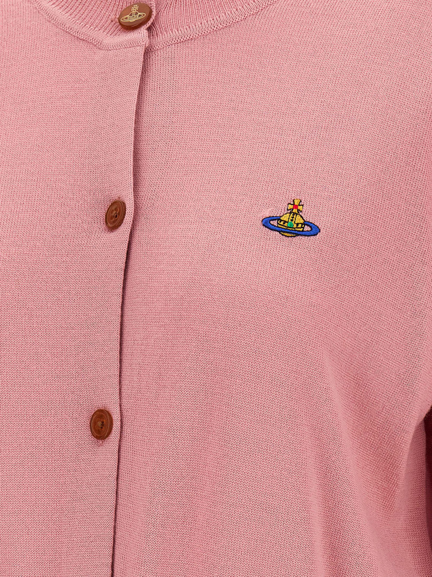 Pink Round Neck Cardigan 4