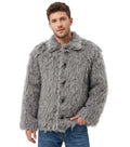 Grey Regular Textured Jacket 1