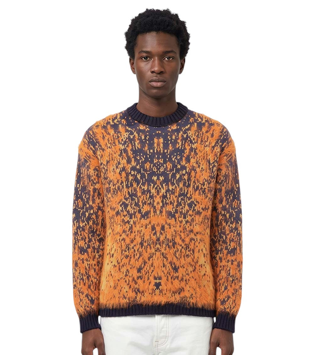 Orange Crew Neck Sweater 1
