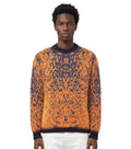 Orange Crew Neck Sweater 1