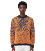 Orange Crew Neck Sweater 1