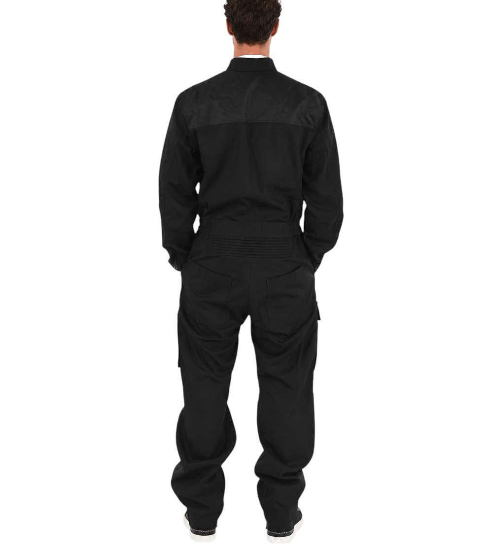 Black Band Collar Jumpsuit 2