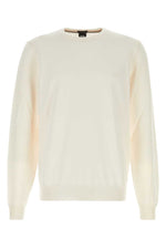 White Embroidered Logo Sweater 1
