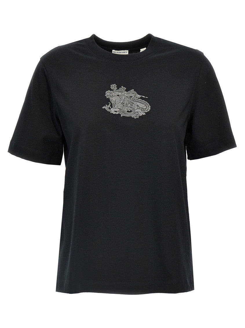 Black Logo print T-shirt 1