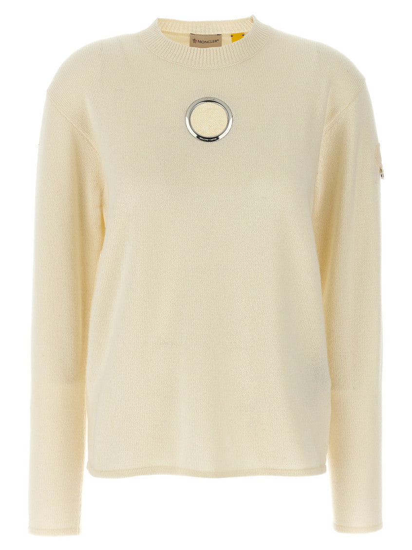 White Wool And Wool Sweater 1