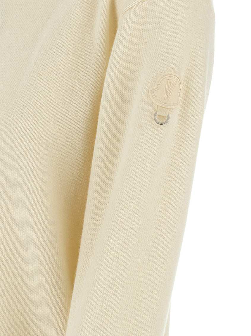 White Wool And Wool Sweater 4